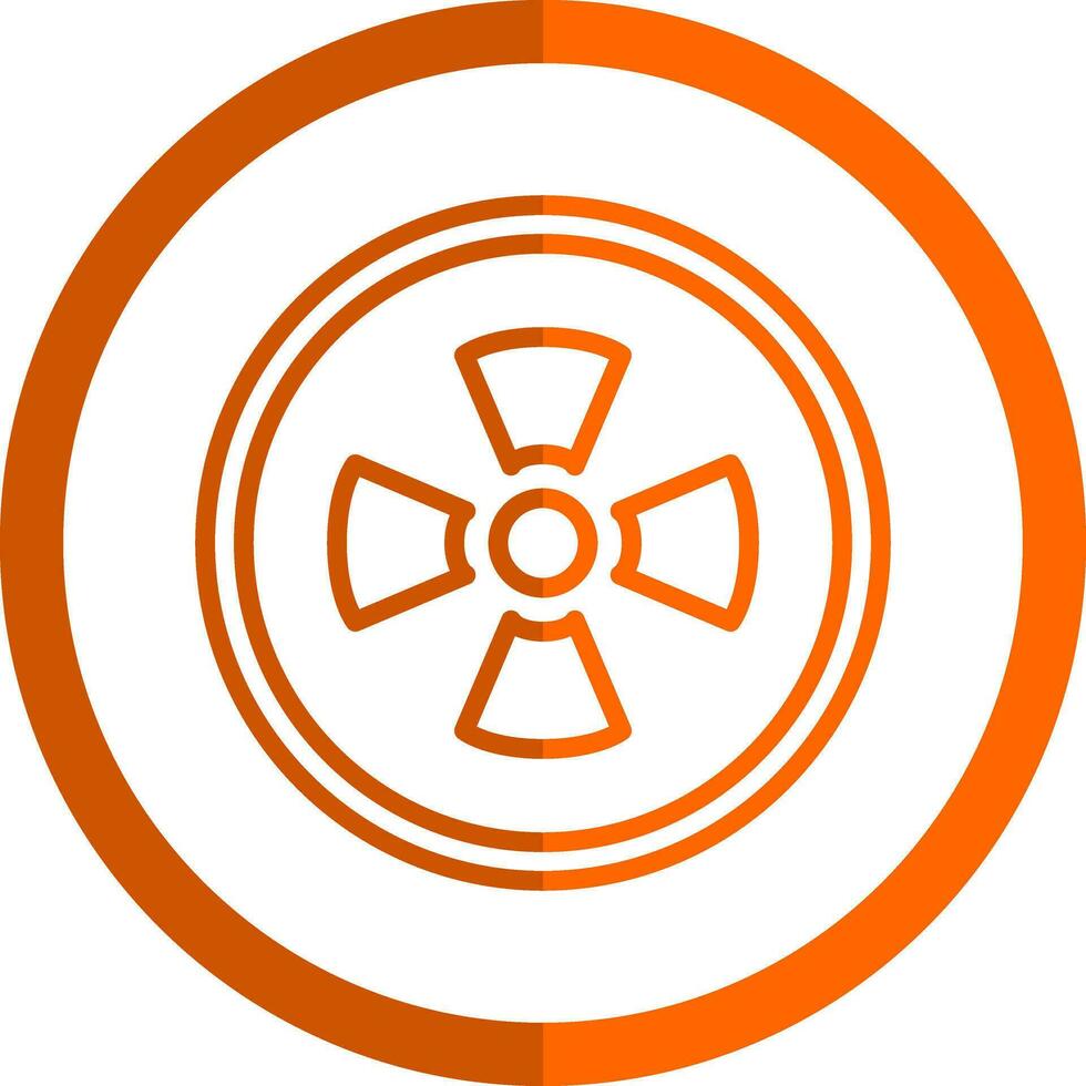 design de ícone de vetor radioativo