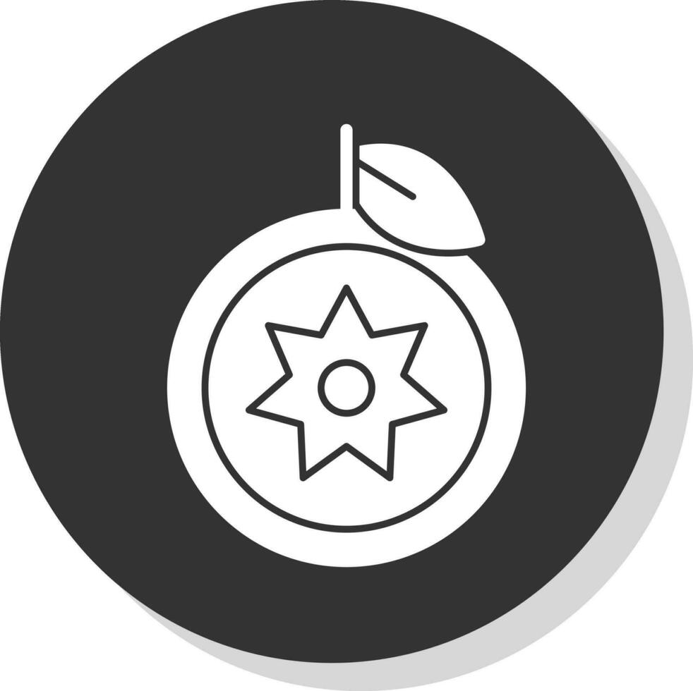 Estrela maçã vetor ícone Projeto
