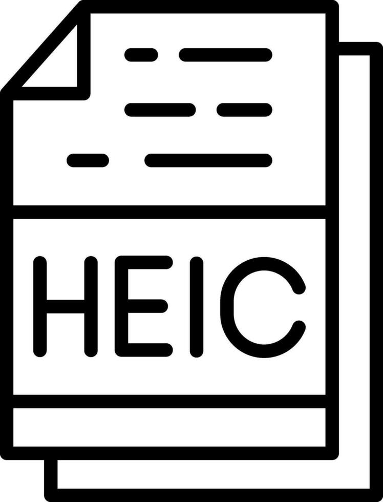 heic vetor ícone Projeto