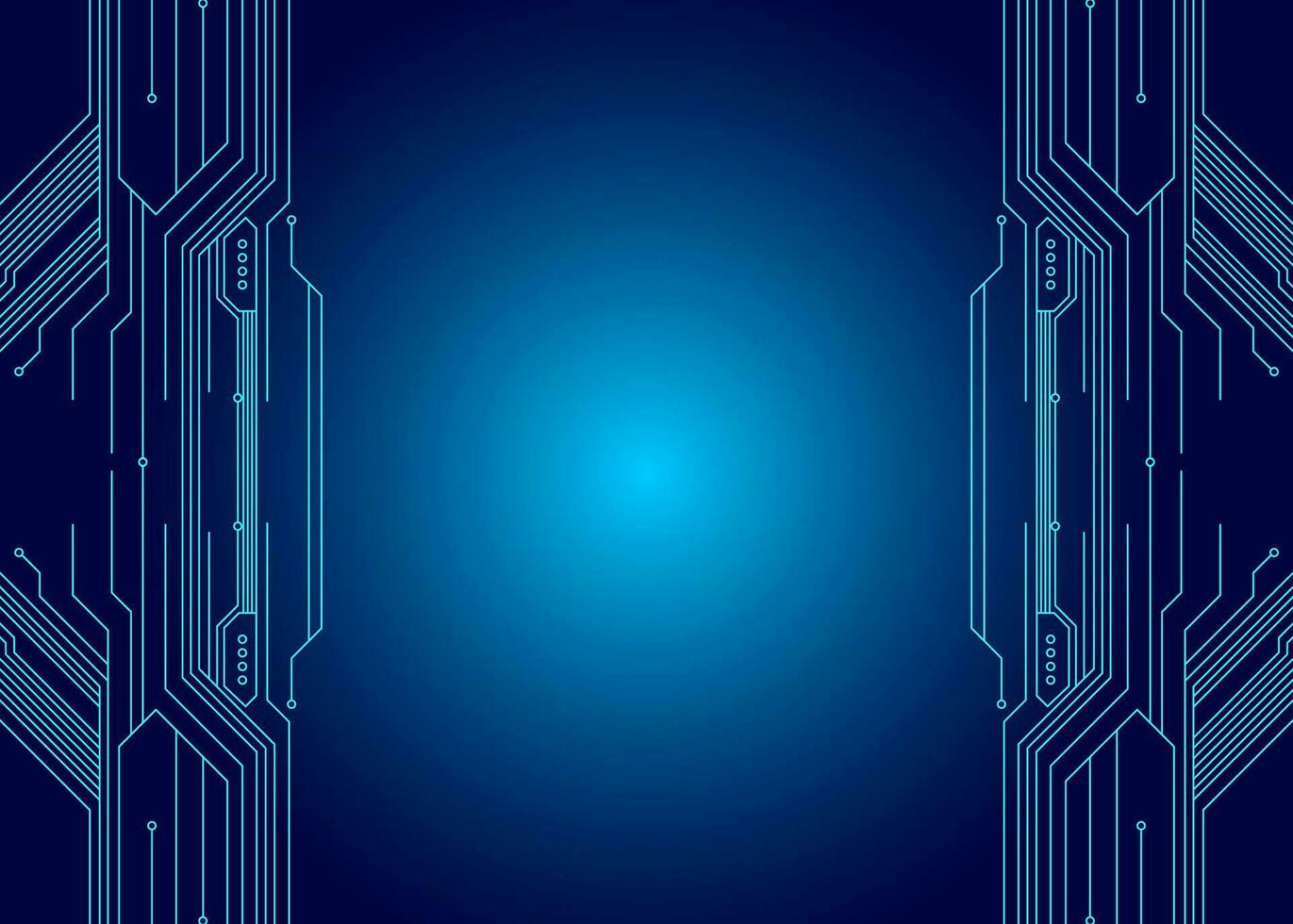 abstrato tecnologia futurista digital conceito quadrado padronizar com iluminação brilhando partículas quadrado elementos em Sombrio azul fundo. vetor ilustração