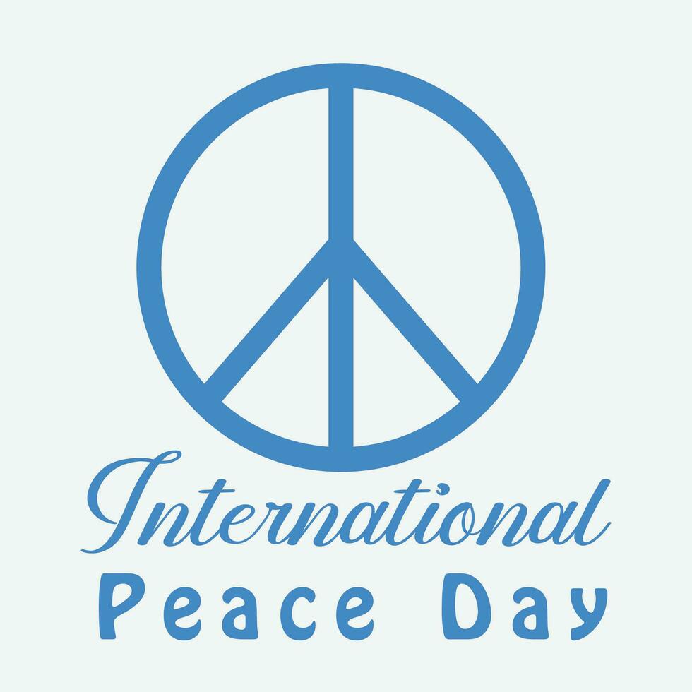 dia internacional da paz vetor