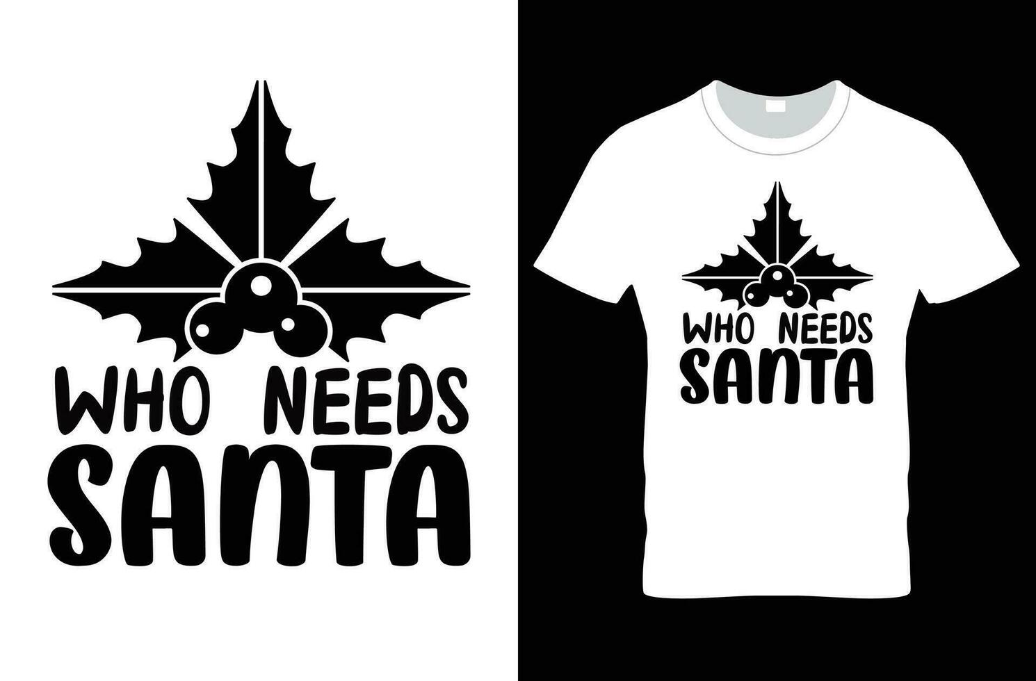 design de camiseta de natal vetor