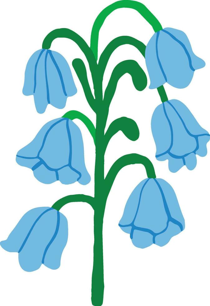 simples flor ilustração vetor Arquivo