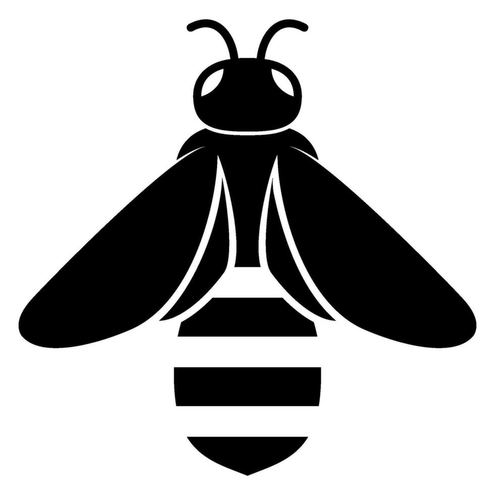 abelha ou abelha ícone vetor