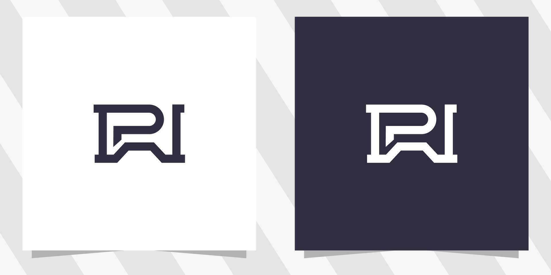 carta wp pw design de logotipo vetor