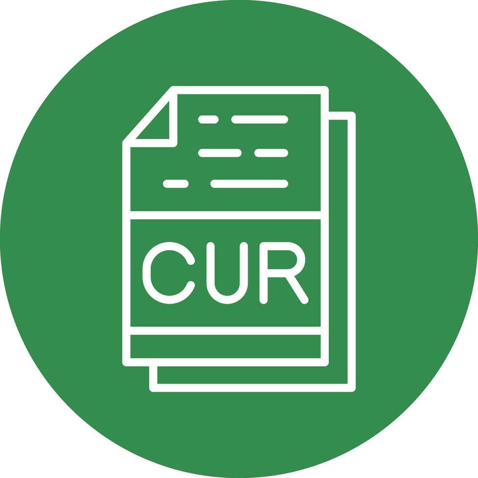 cur Arquivo formato vetor ícone Projeto