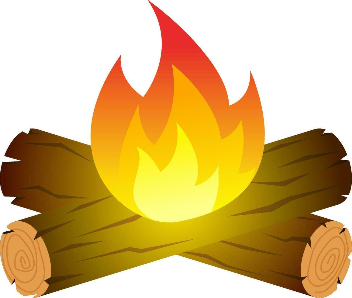 fogueira ícone vetor dentro inverno estação com gradiente cor. fogueira Projeto Como a ícone, símbolo, inverno ou acampamento atividade. fogueira ícone gráfico recurso para acampamento ilustração Projeto