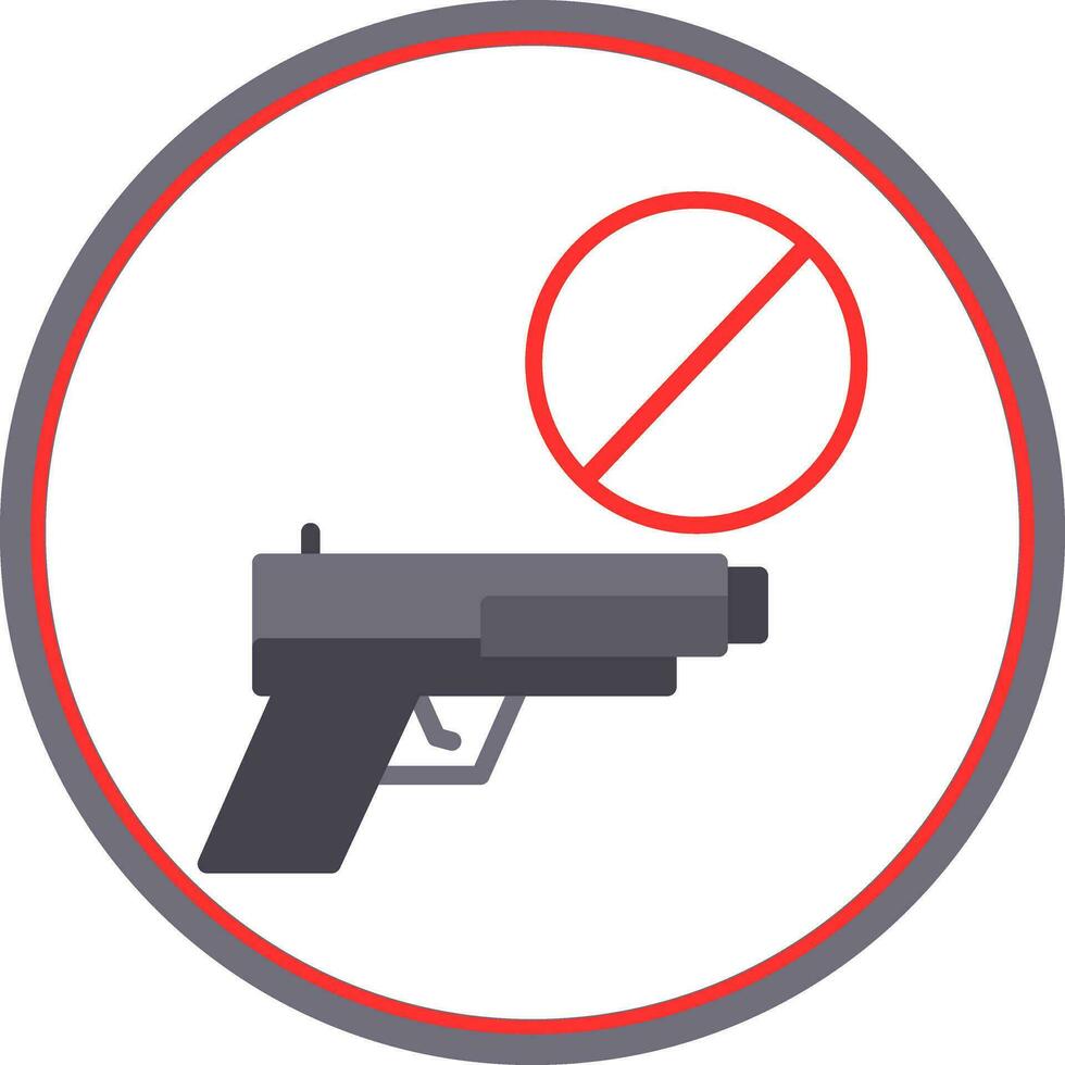 arma de fogo banimento vetor ícone Projeto