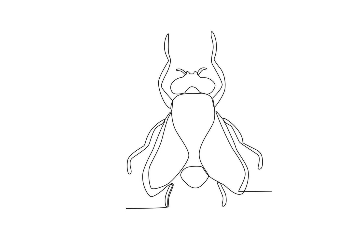 uma solteiro contínuo linha desenhando do a mosca para a da fazenda logotipo identidade. solteiro linha desenhando gráfico Projeto vetor ilustração