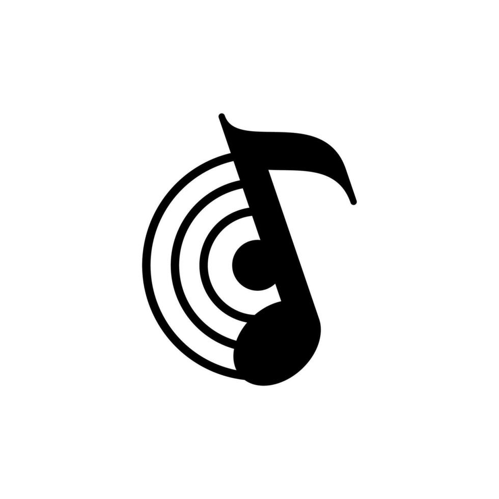 música logotipo elemento vetor , modelo gráfico , som e melodia