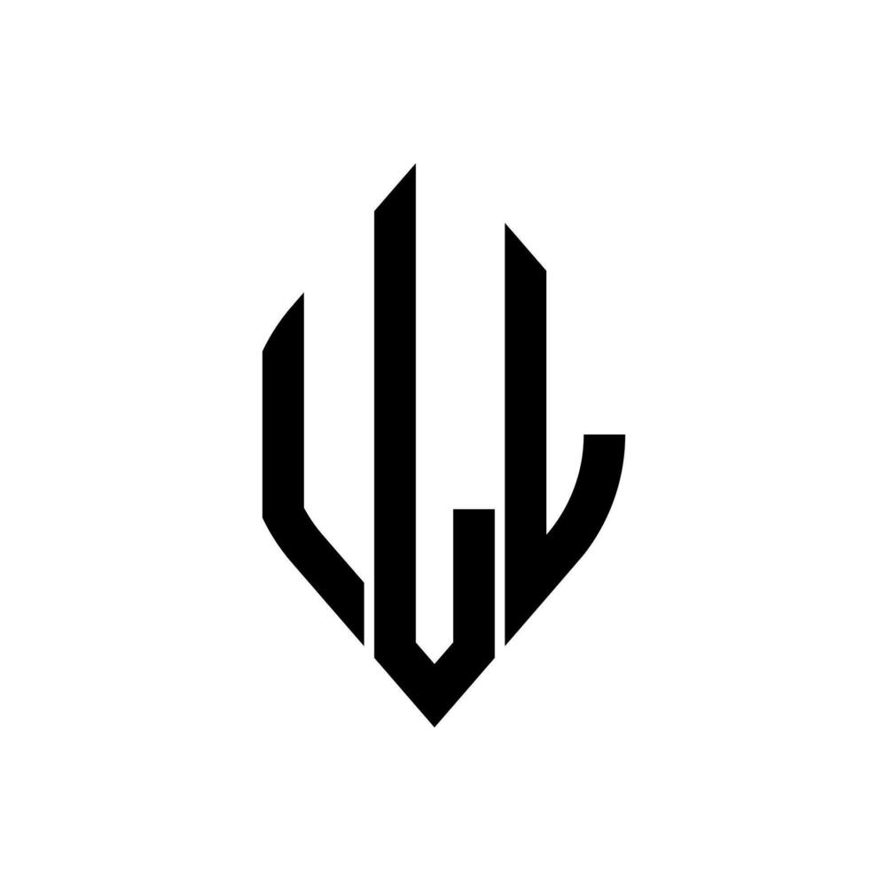 logotipo eu curva losango estendido monograma 3 cartas alfabeto Fonte logotipo logótipo bordado vetor