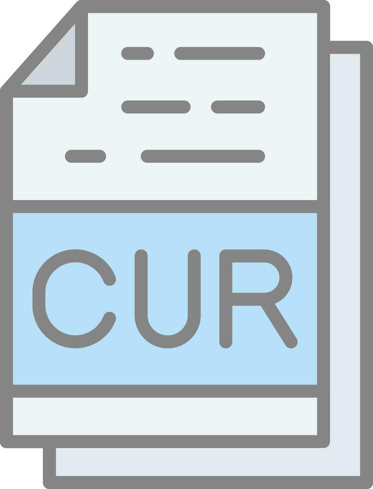 cur Arquivo formato vetor ícone Projeto