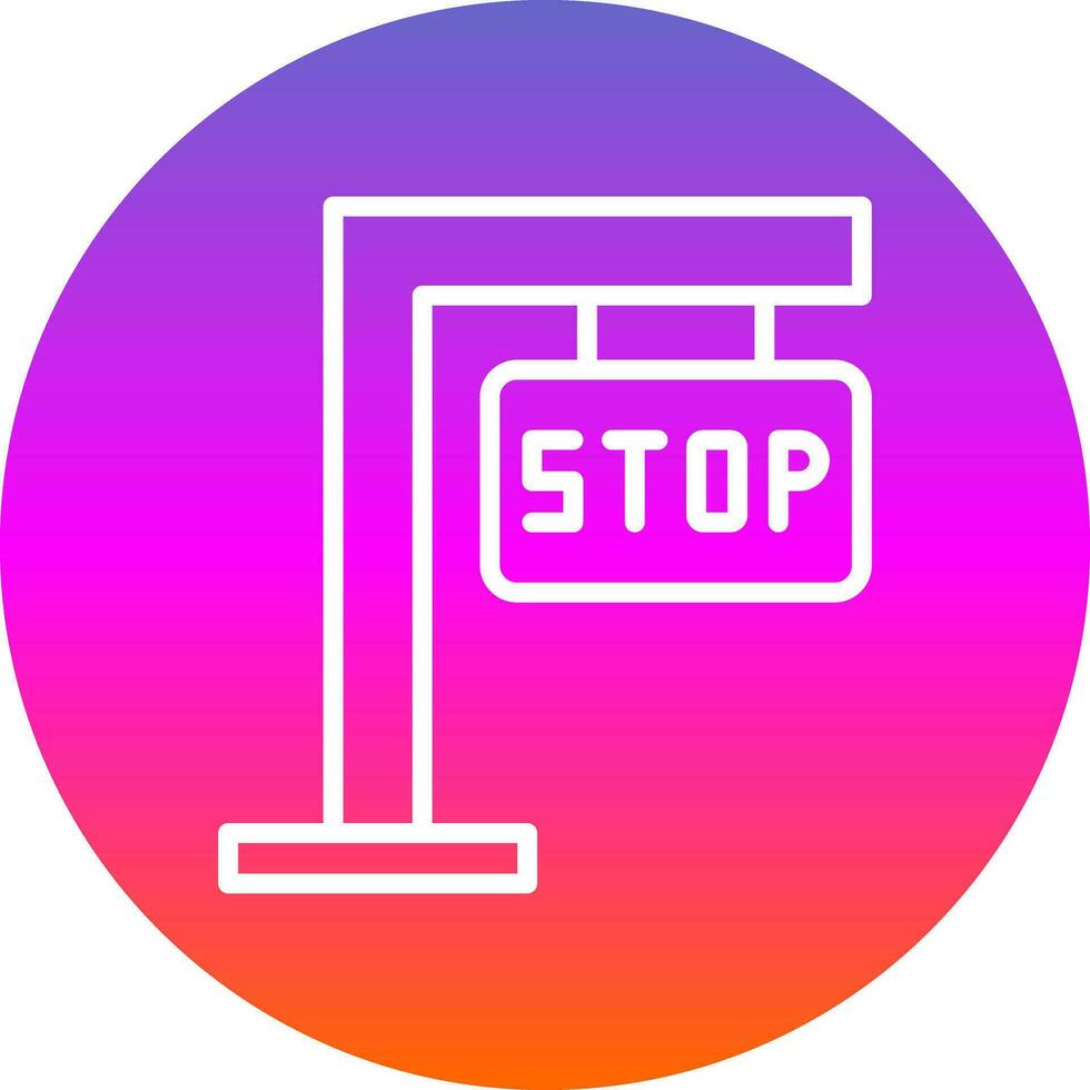 design de ícone vetorial de sinal de stop vetor