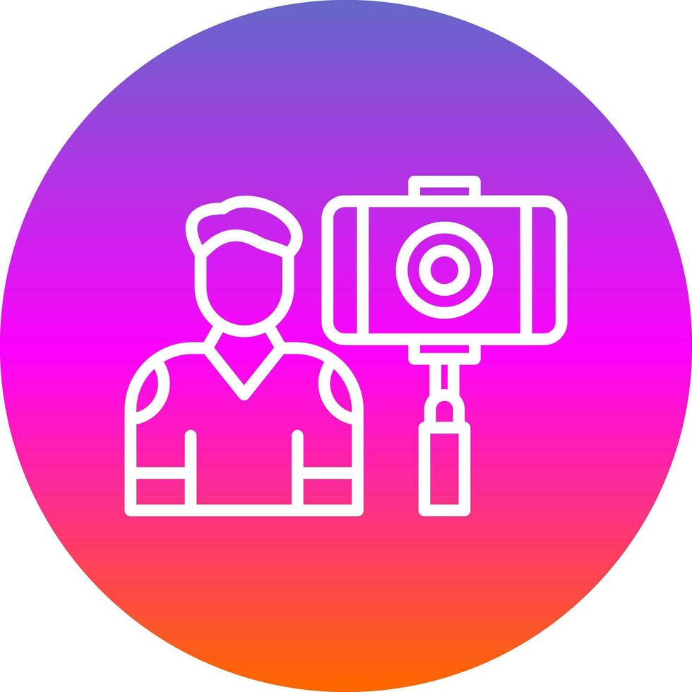 design de ícone de vetor vlogger