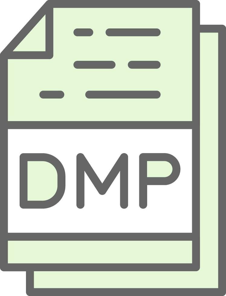 dmp Arquivo formato vetor ícone Projeto