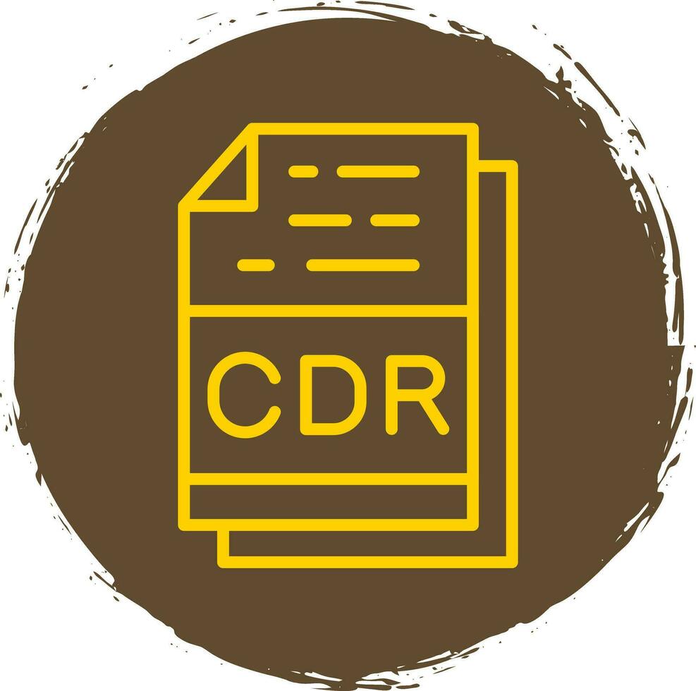 cdr Arquivo formato vetor ícone Projeto