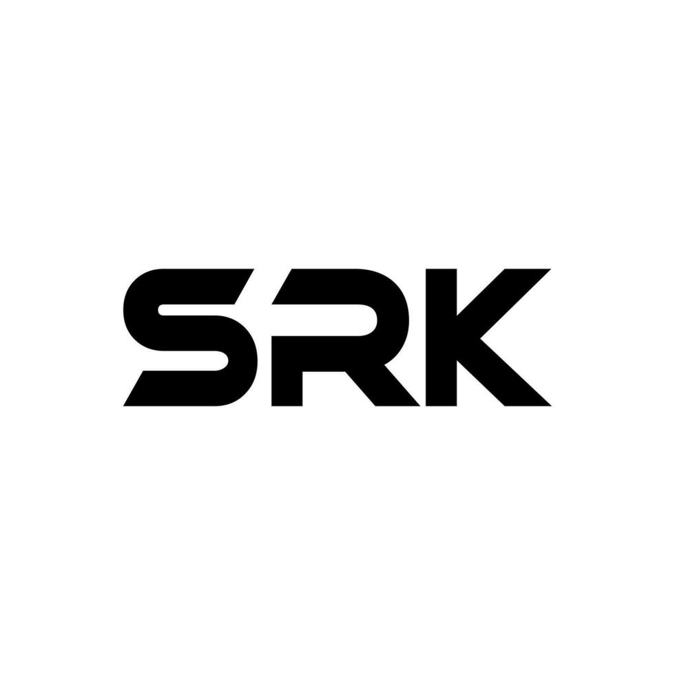 srk carta logotipo projeto, inspiração para uma único identidade. moderno elegância e criativo Projeto. marca d'água seu sucesso com a impressionante isto logotipo. vetor