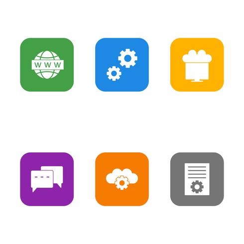 Conjunto de vetor SEO Search Engine Optimization Icons