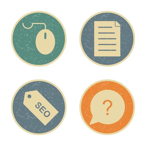 Conjunto de vetor SEO Search Engine Optimization Icons