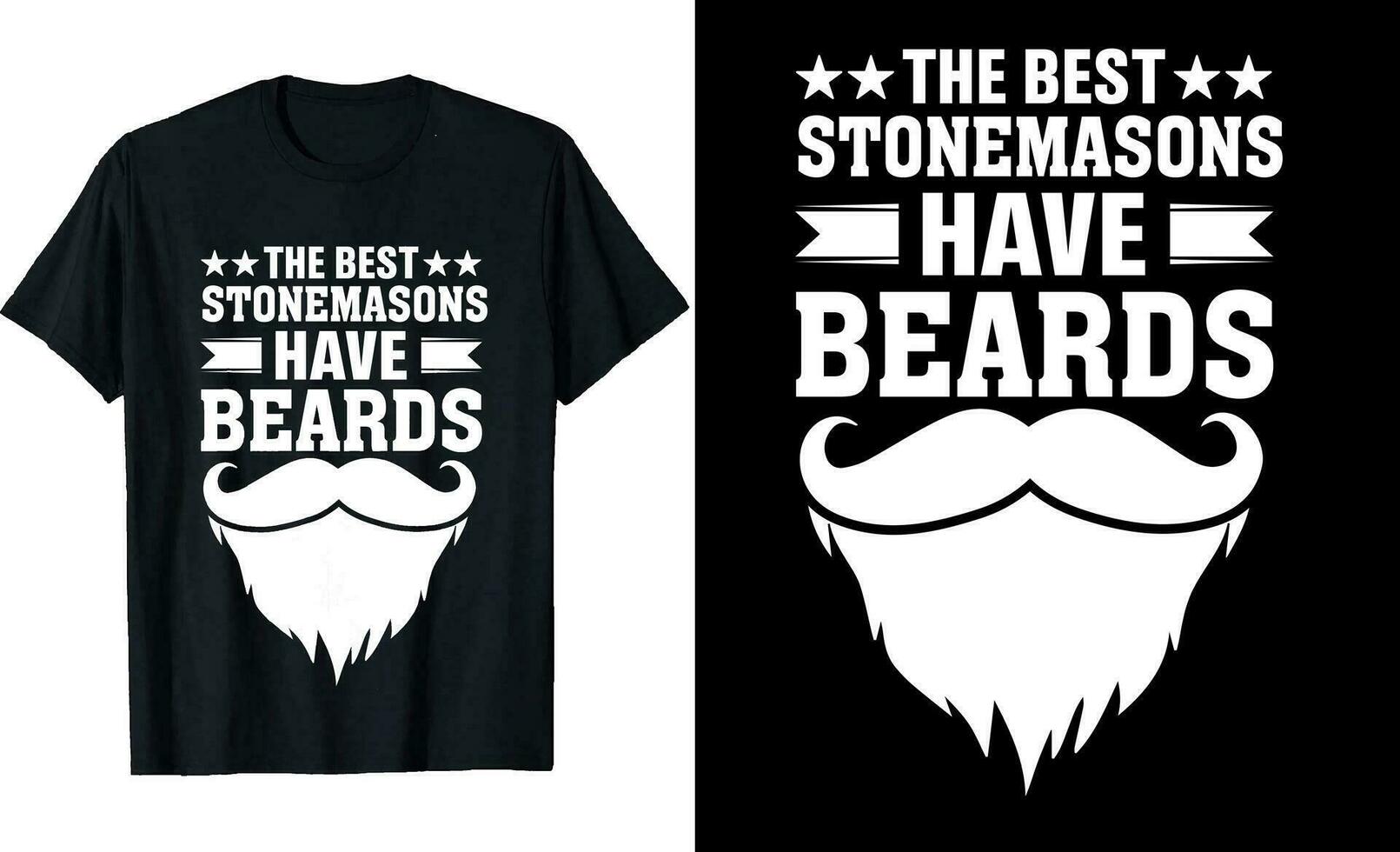 melhor pedreiros ter barbas engraçado pedreiros grandes manga camiseta ou pedreiros t camisa Projeto ou barbas camiseta Projeto vetor