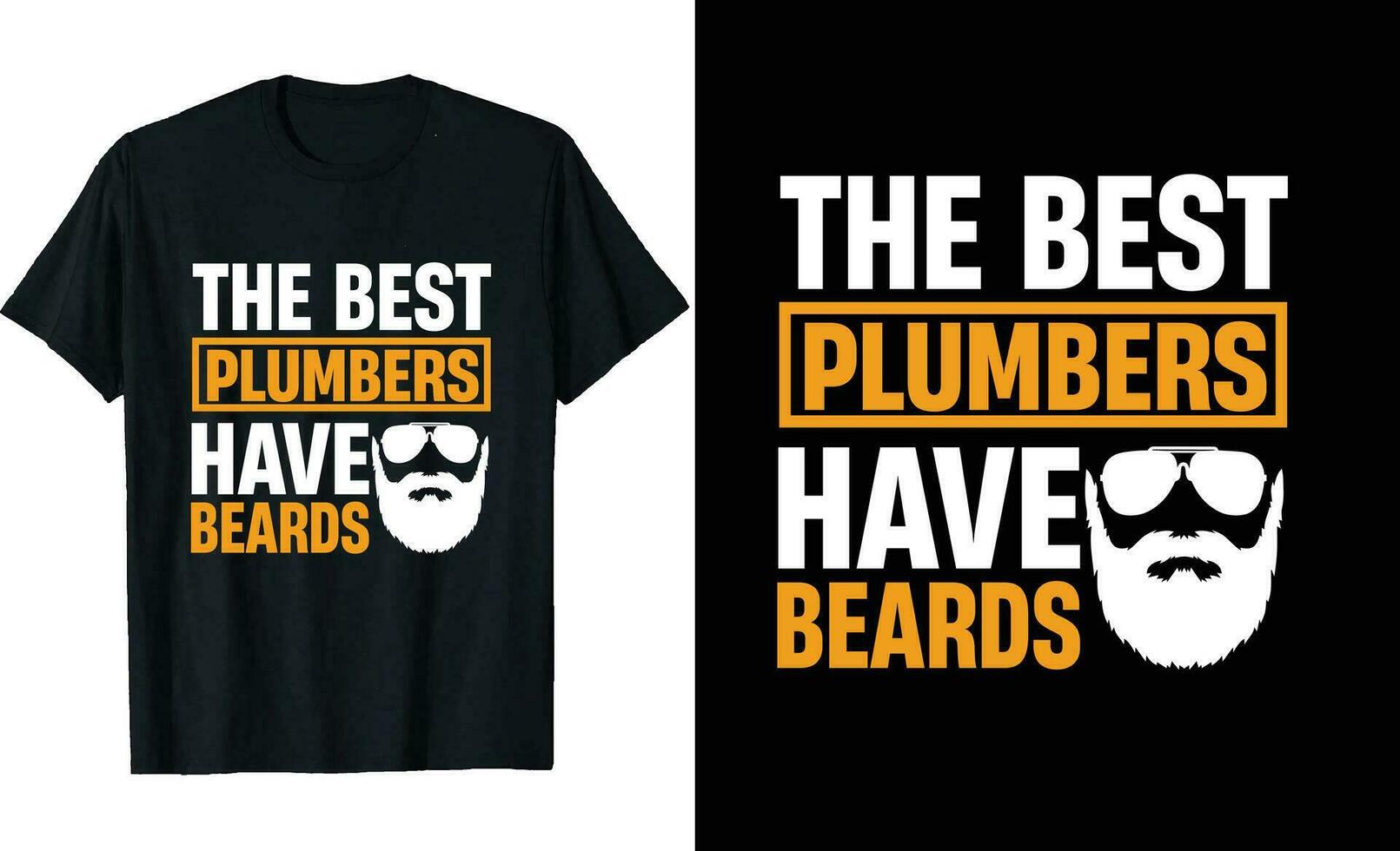 melhor encanadores ter barbas engraçado encanadores grandes manga camiseta ou encanadores t camisa Projeto ou barbas camiseta Projeto vetor