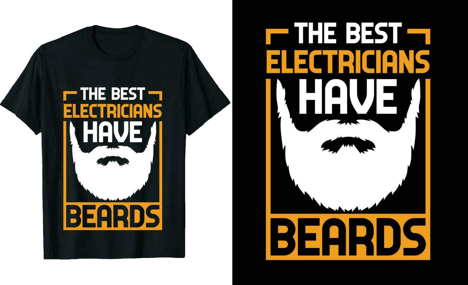 melhor eletricistas ter barbas engraçado eletricistas grandes manga camiseta ou eletricistas t camisa Projeto ou barbas camiseta Projeto vetor