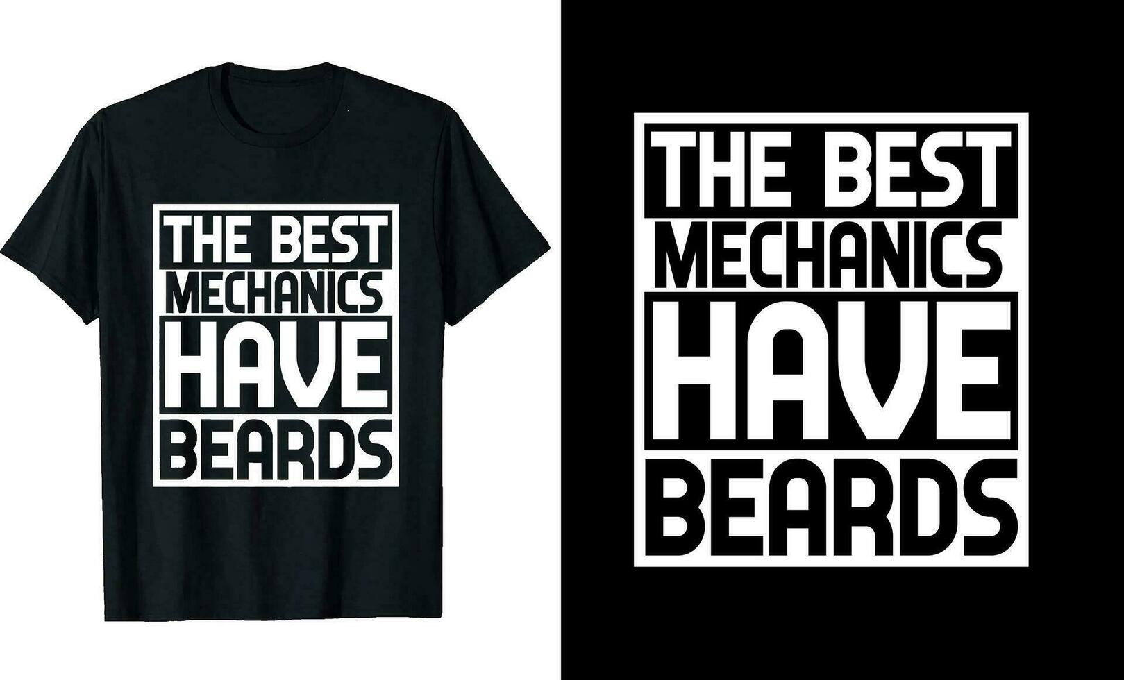 melhor mecânica ter barbas engraçado mecânica grandes manga camiseta ou mecânica t camisa Projeto ou barbas camiseta Projeto vetor