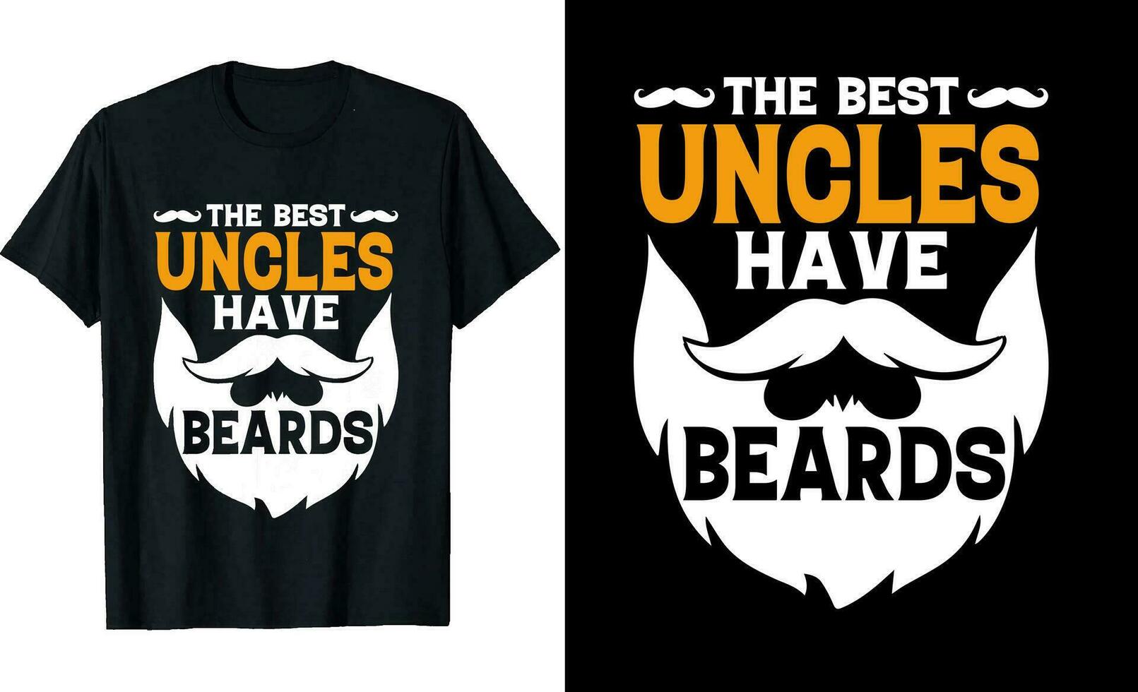 melhor tios ter barbas engraçado tios grandes manga camiseta ou tios t camisa Projeto ou barbas camiseta Projeto vetor