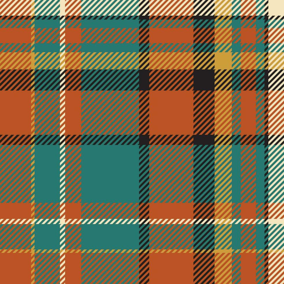 tartan escócia sem costura padrão xadrez vetor. tecido de fundo retrô. textura geométrica quadrada de cor de seleção vintage. vetor