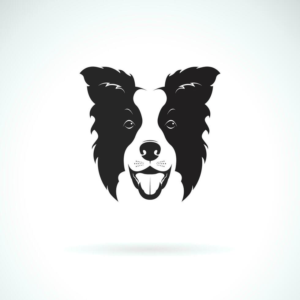 vetor do uma fronteira collie cachorro em branco fundo. animal. animal. cachorro logotipo ou ícone. fácil editável em camadas vetor ilustração.