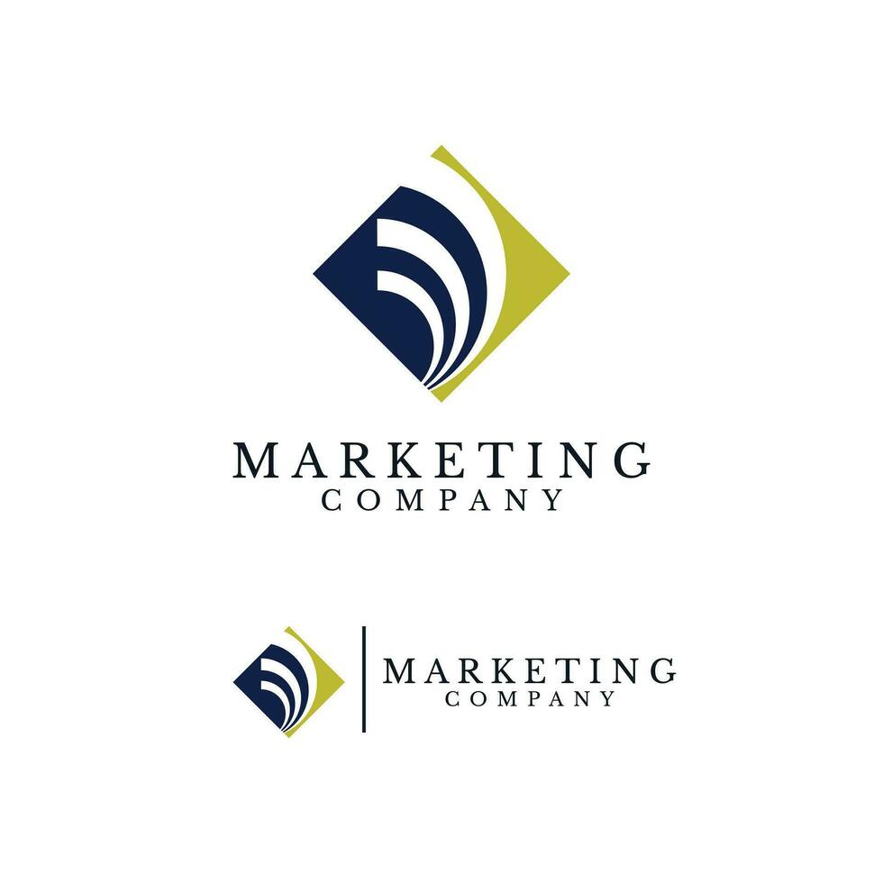 o negócio e marketing logotipo vetor. simples e moderno. vetor