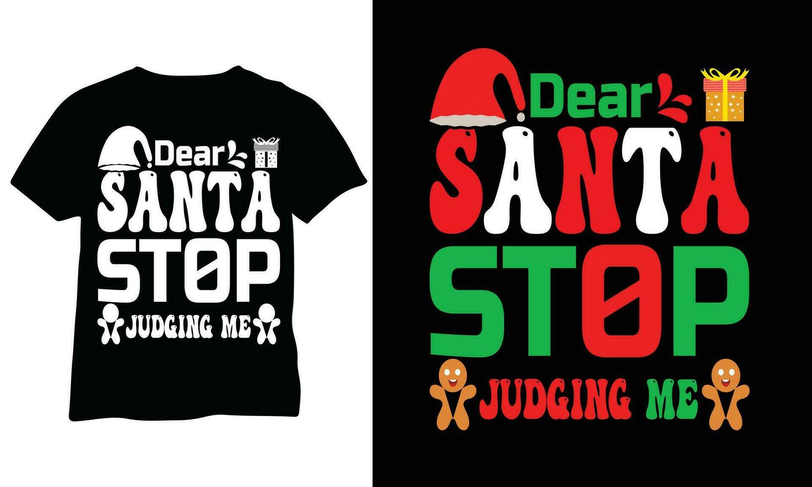 querida santa Pare julgando mim camisa engraçado santa Natal suéter engraçado Natal eps vetor Projeto