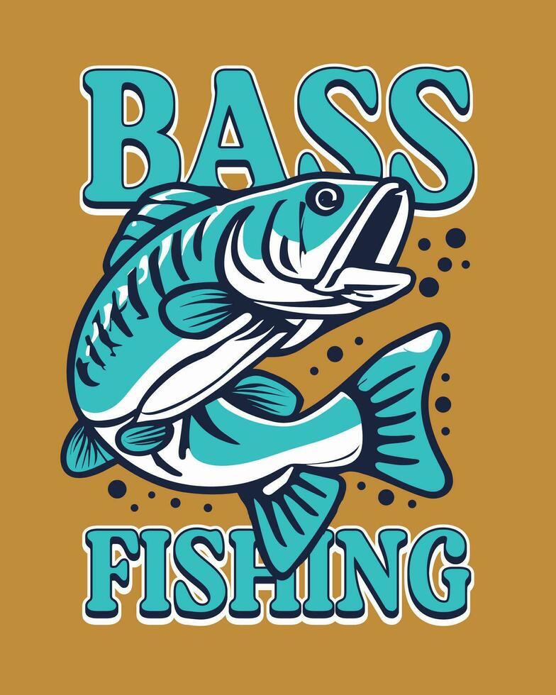 design de camiseta de pesca vetor