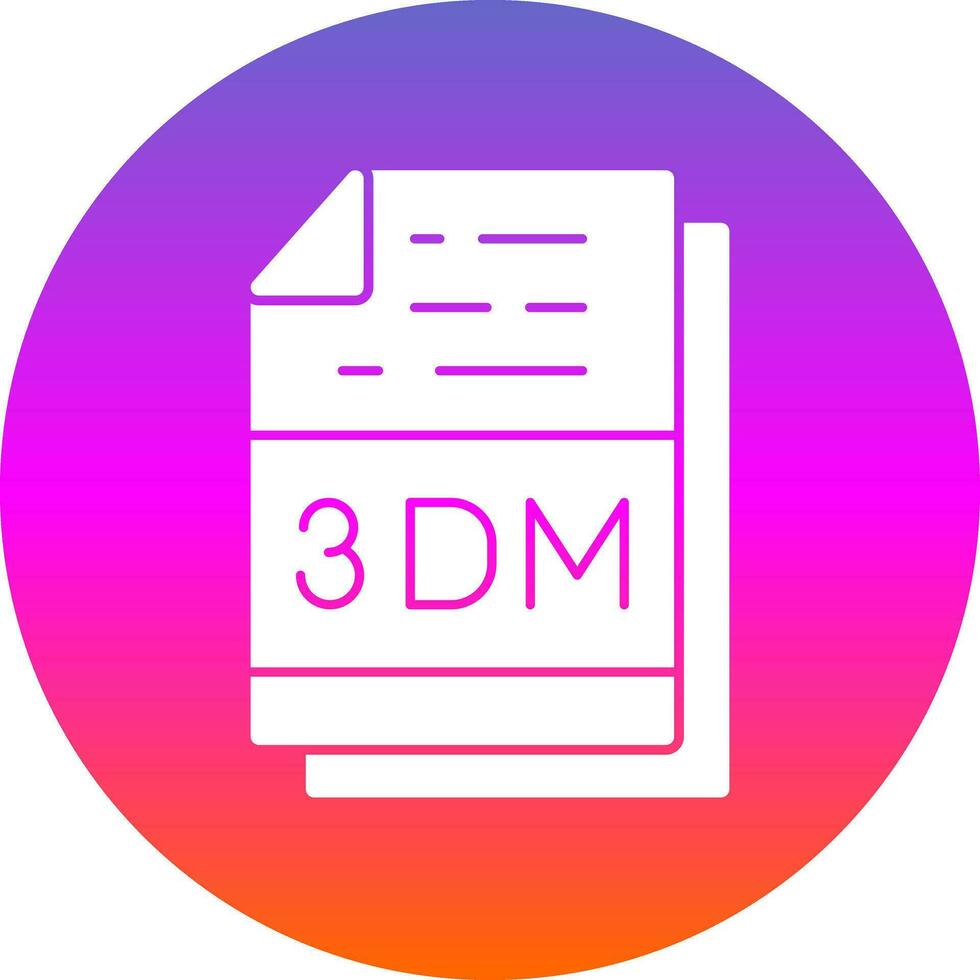 3dm Arquivo extensão vetor ícone Projeto