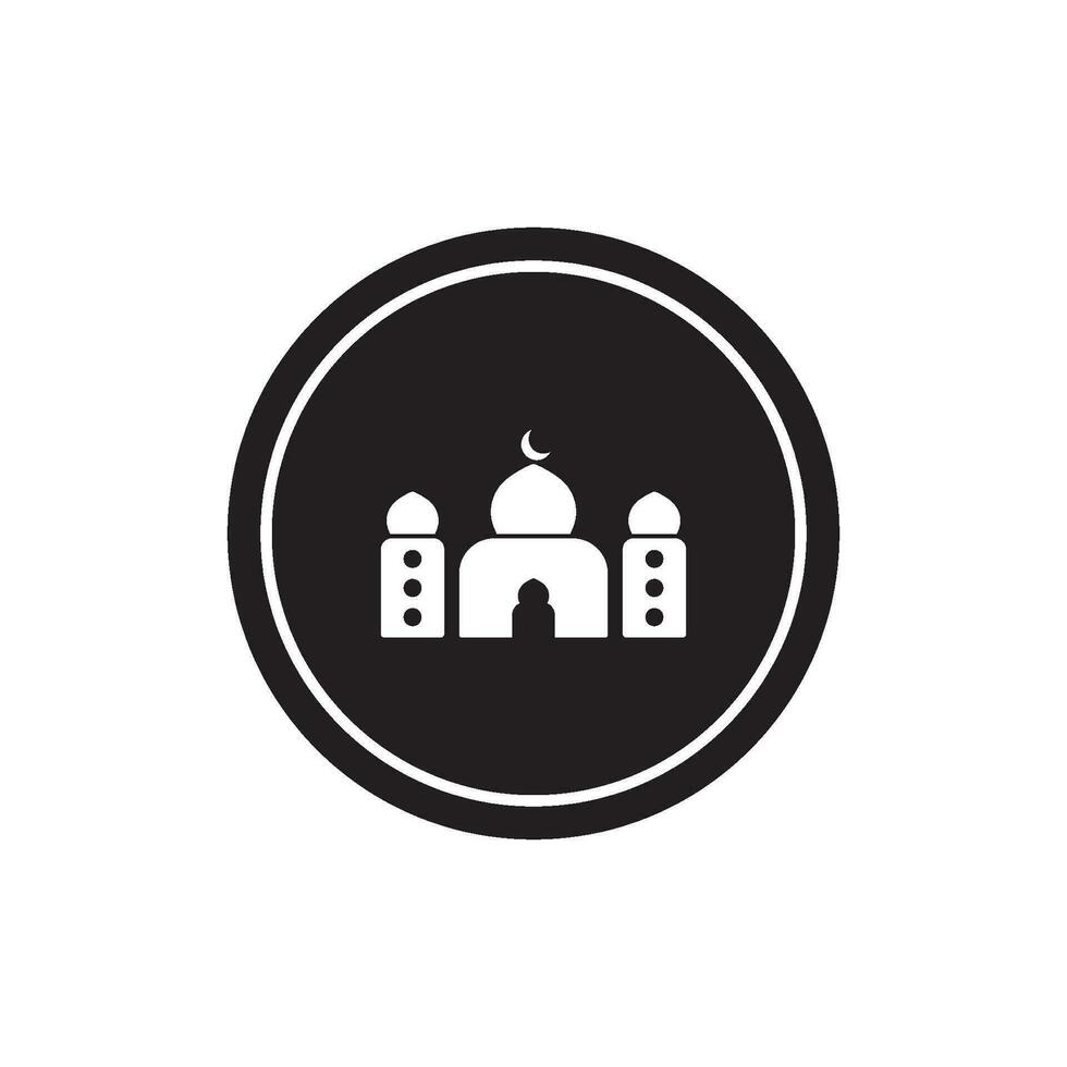 vetor de ícone de mesquita
