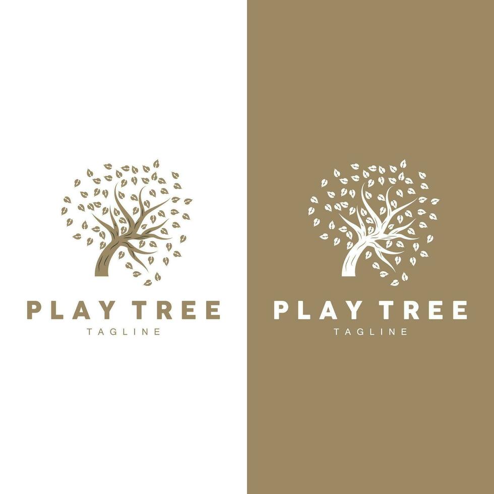 árvore logotipo plantar Projeto vetor ilustrador modelo