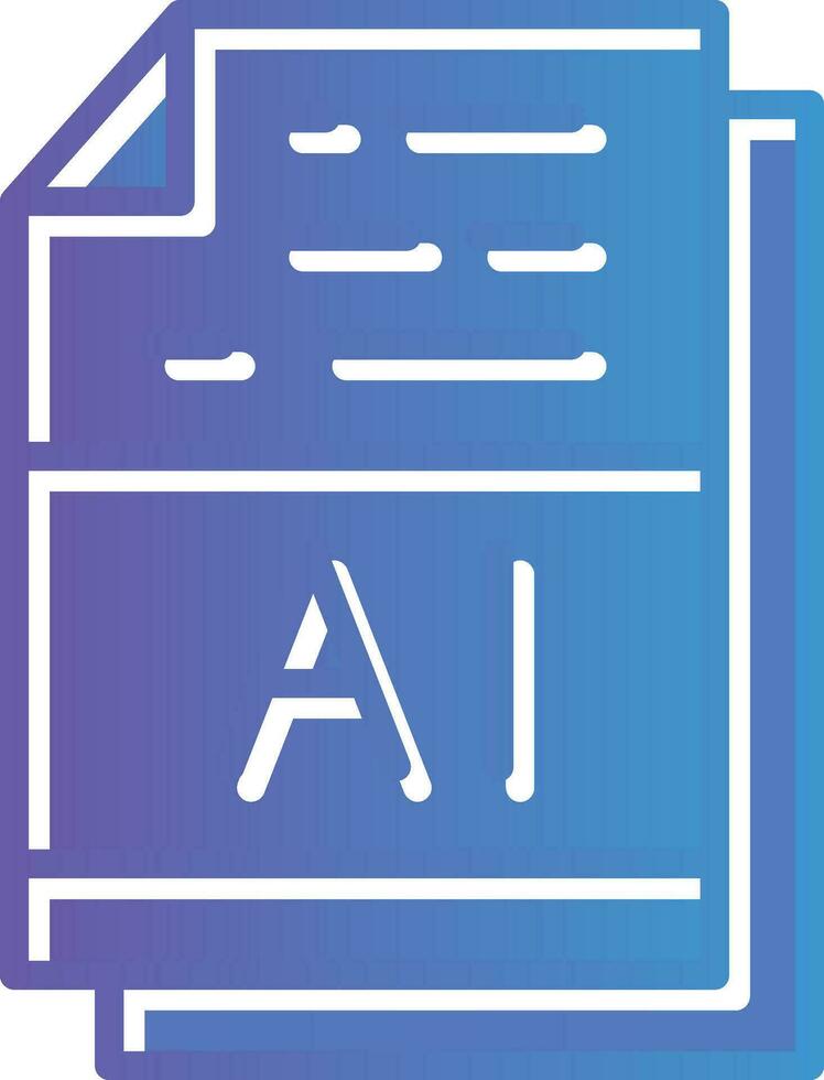 ai Arquivo formato vetor ícone Projeto