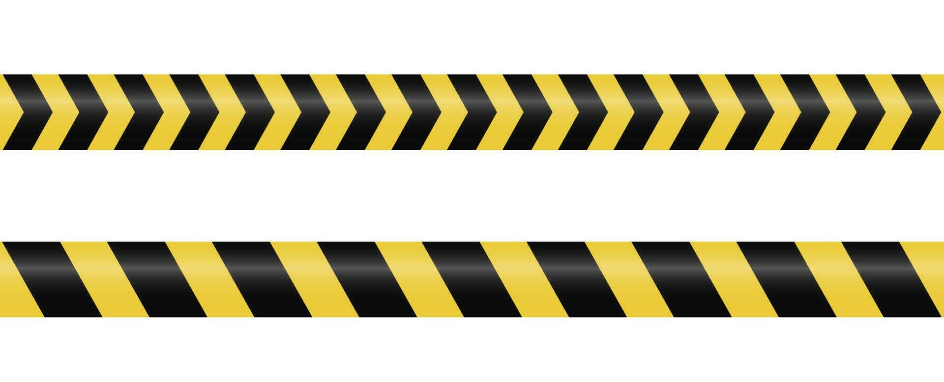 segurança fita barreira placa. amarelo Preto faixa vetor. vetor