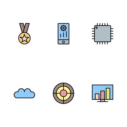 Conjunto de vetor SEO Search Engine Optimization Icons