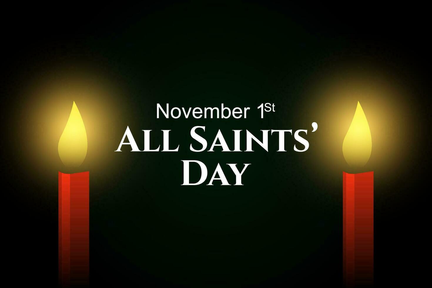 vetor ilustração do todos santos dia. todos santos dia é uma religioso festival célebre em novembro 1