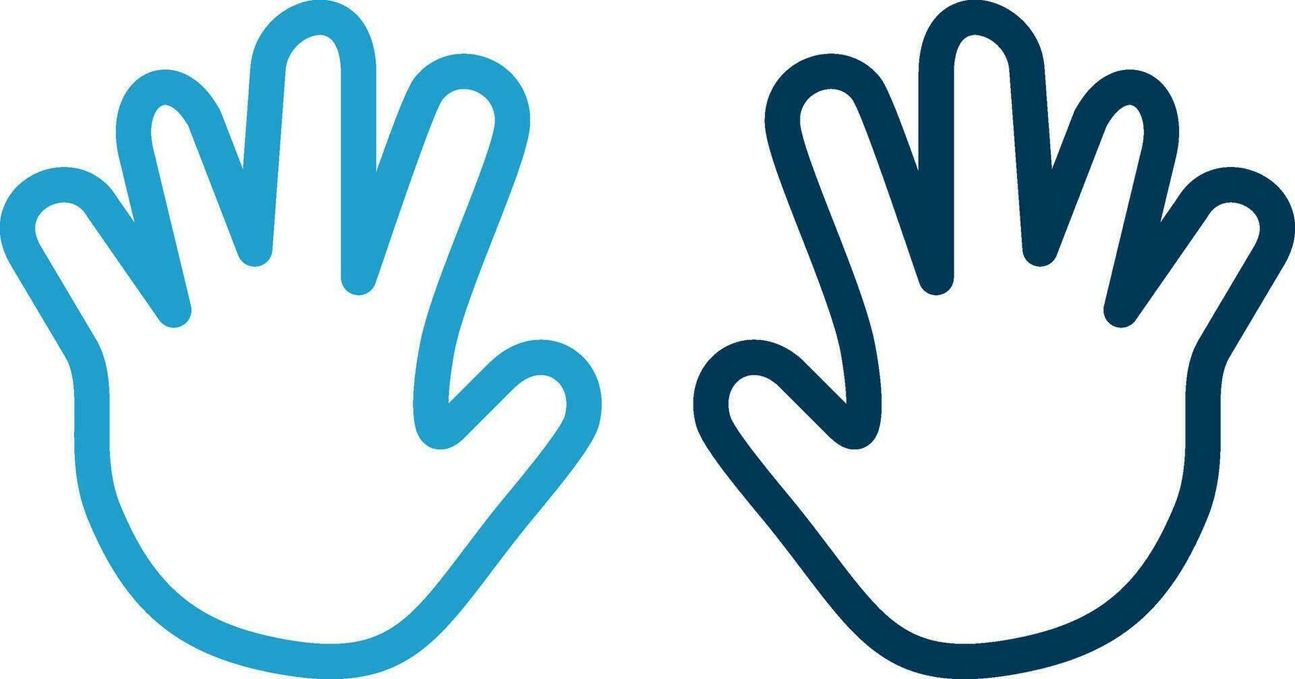 design de ícone de vetor de mãos