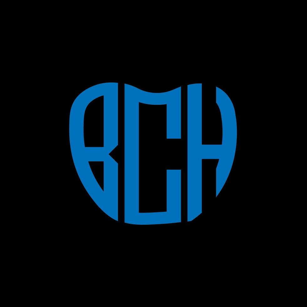 bch carta logotipo criativo Projeto. bch único Projeto. vetor