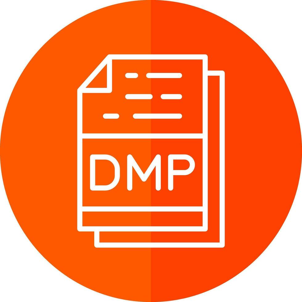 dmp Arquivo formato vetor ícone Projeto