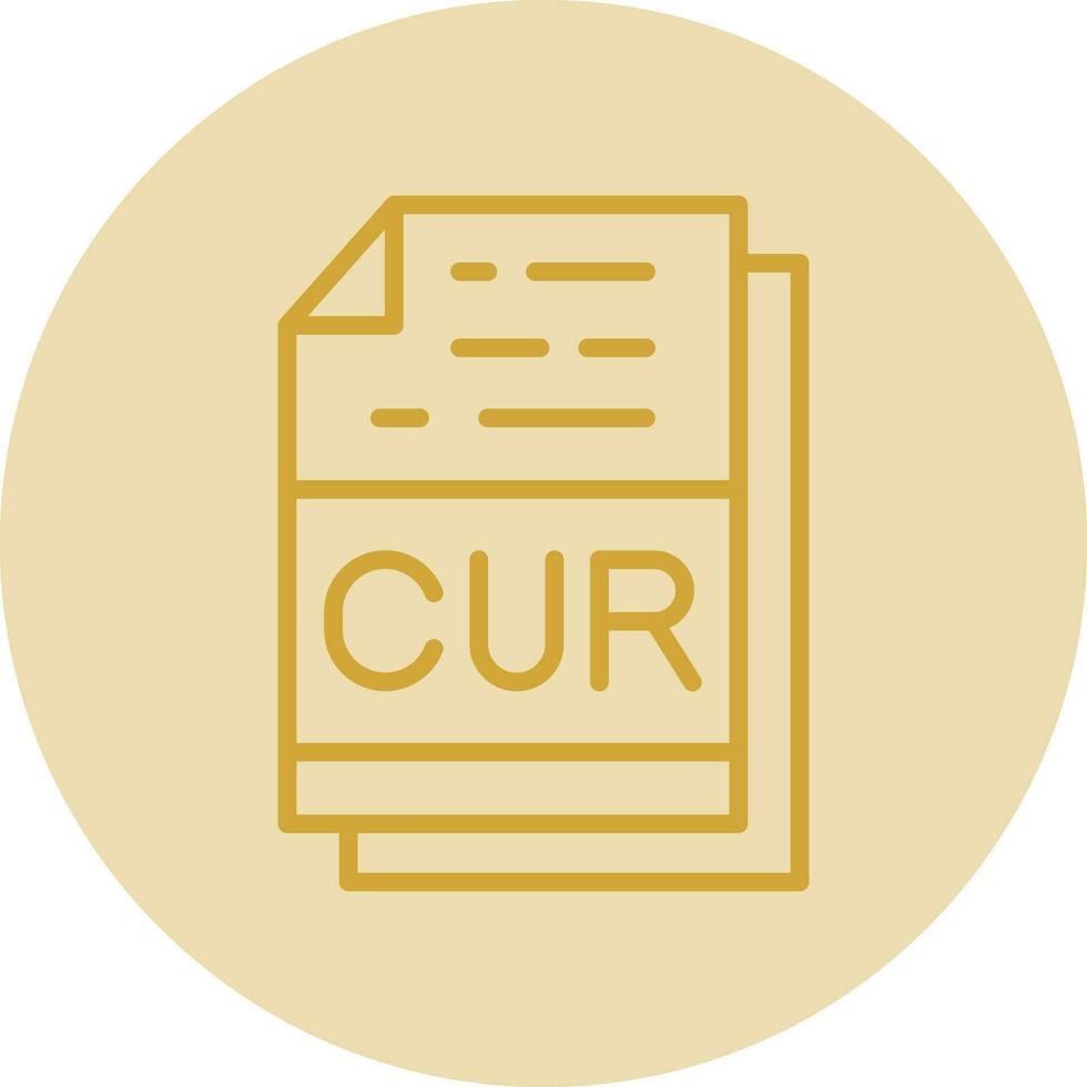 cur Arquivo formato vetor ícone Projeto