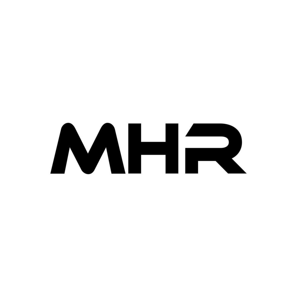 mhr carta logotipo projeto, inspiração para uma único identidade. moderno elegância e criativo Projeto. marca d'água seu sucesso com a impressionante isto logotipo. vetor