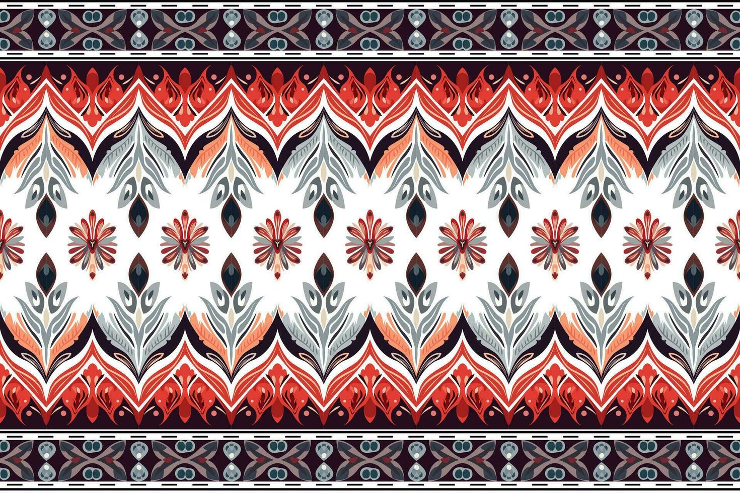 abstrato étnico fronteira padrões Projeto. asteca tecido têxtil mandala decorativo. tribal nativo motivo tradicional bordado vetor fundo