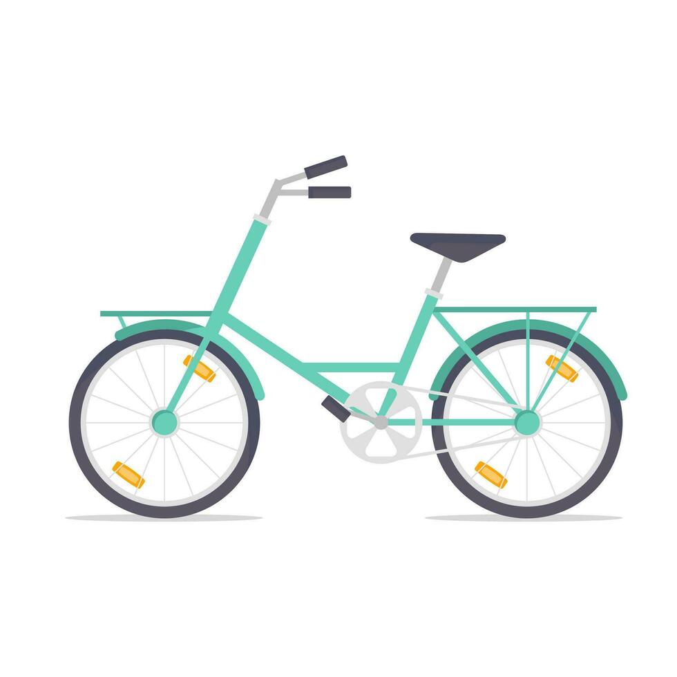 bicicleta. veículo para transporte ou Entrega. bicicleta ilustração para seu Projeto vetor