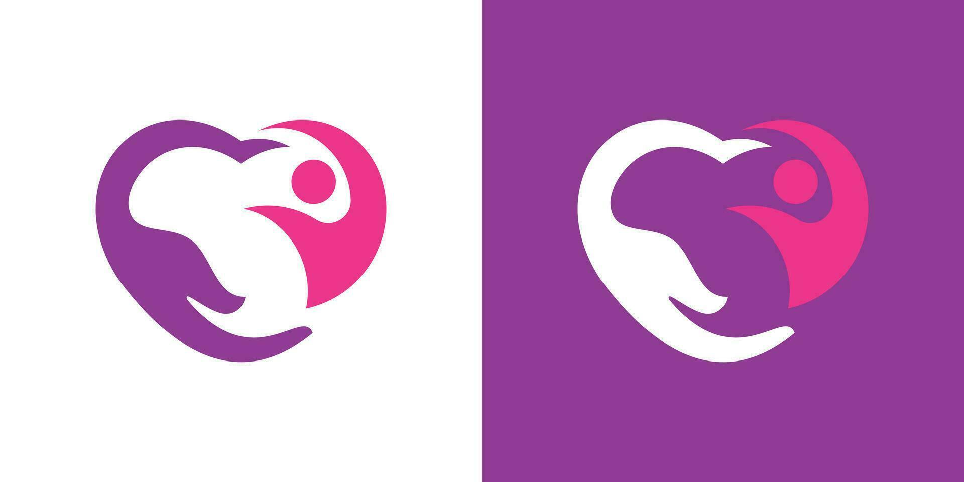saúde logotipo projeto, combinação do mãos, amor e pessoas. vetor