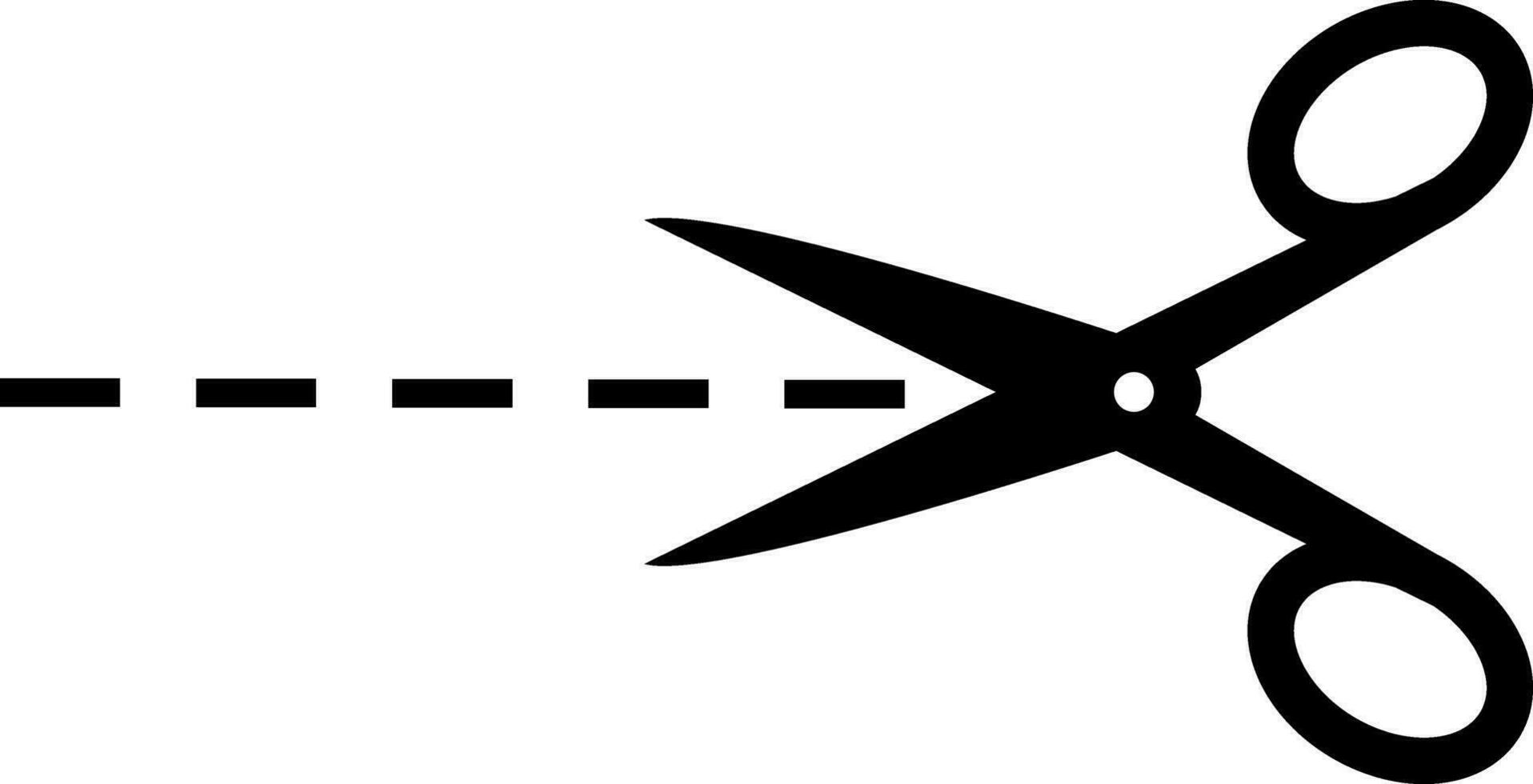 tesouras ícone com cortar linhas cortar linha ícone estoque ilustração vetor