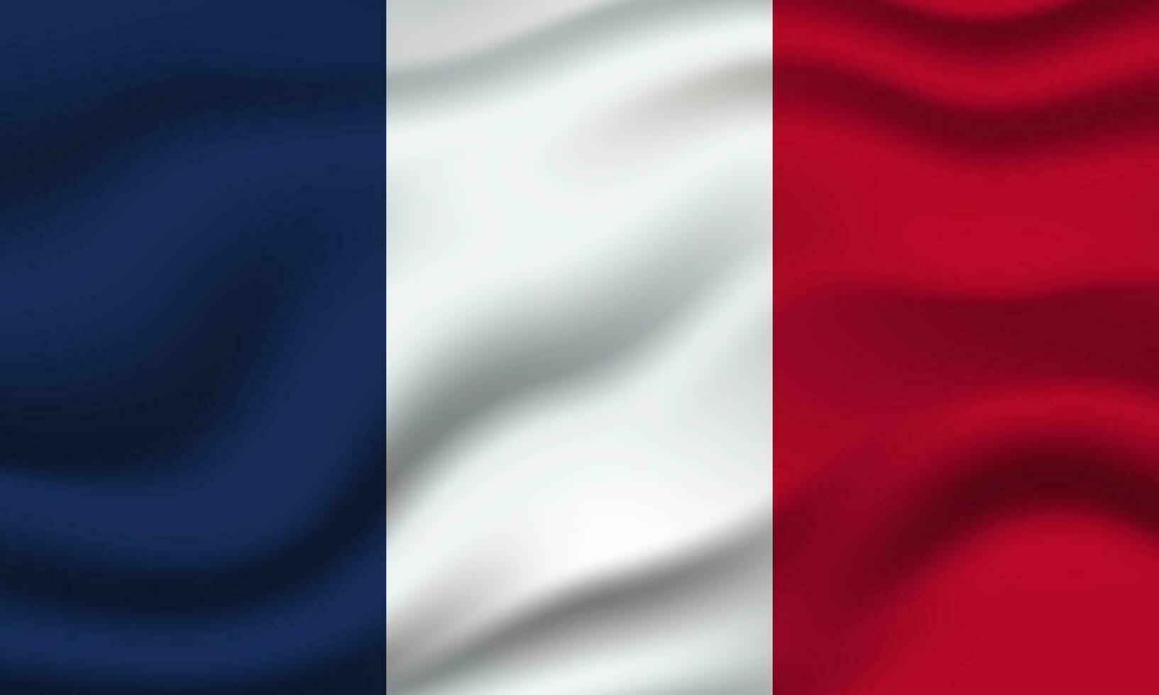 França bandeira 3d acenando bandeira ilustração fundo vetor